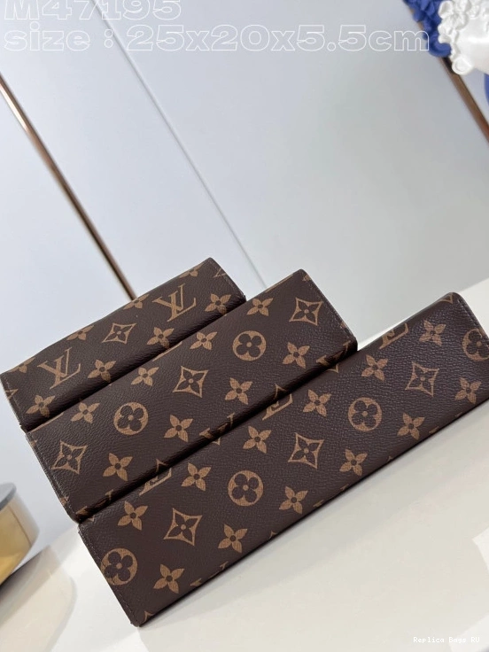 Cheap LOUIS Trio Pouch-25*20*5.5cm VUITTON Toilet 0818